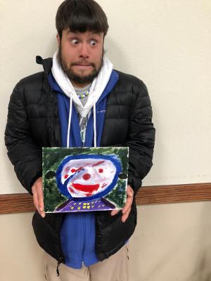 学生在绘画和社交技巧的表达他们的情感