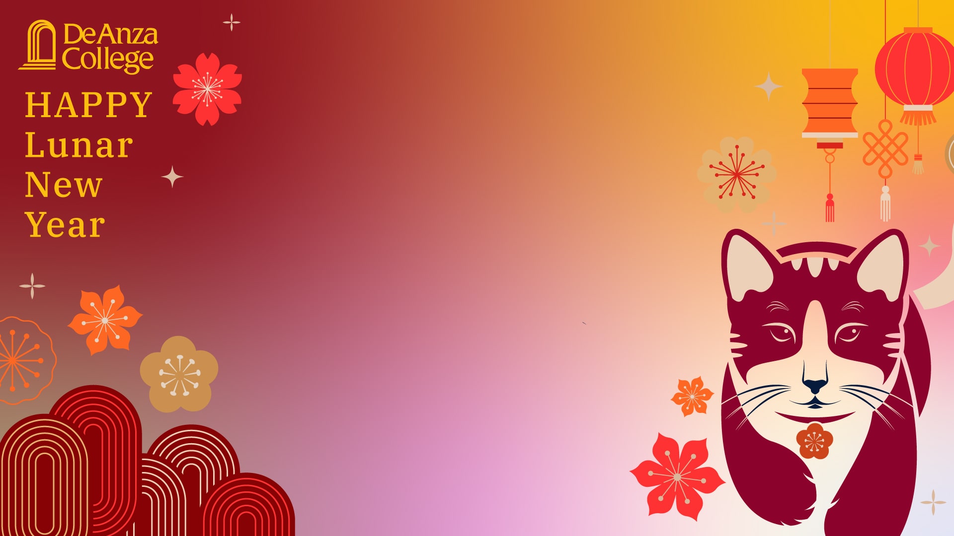 放大背景猫1的农历新年