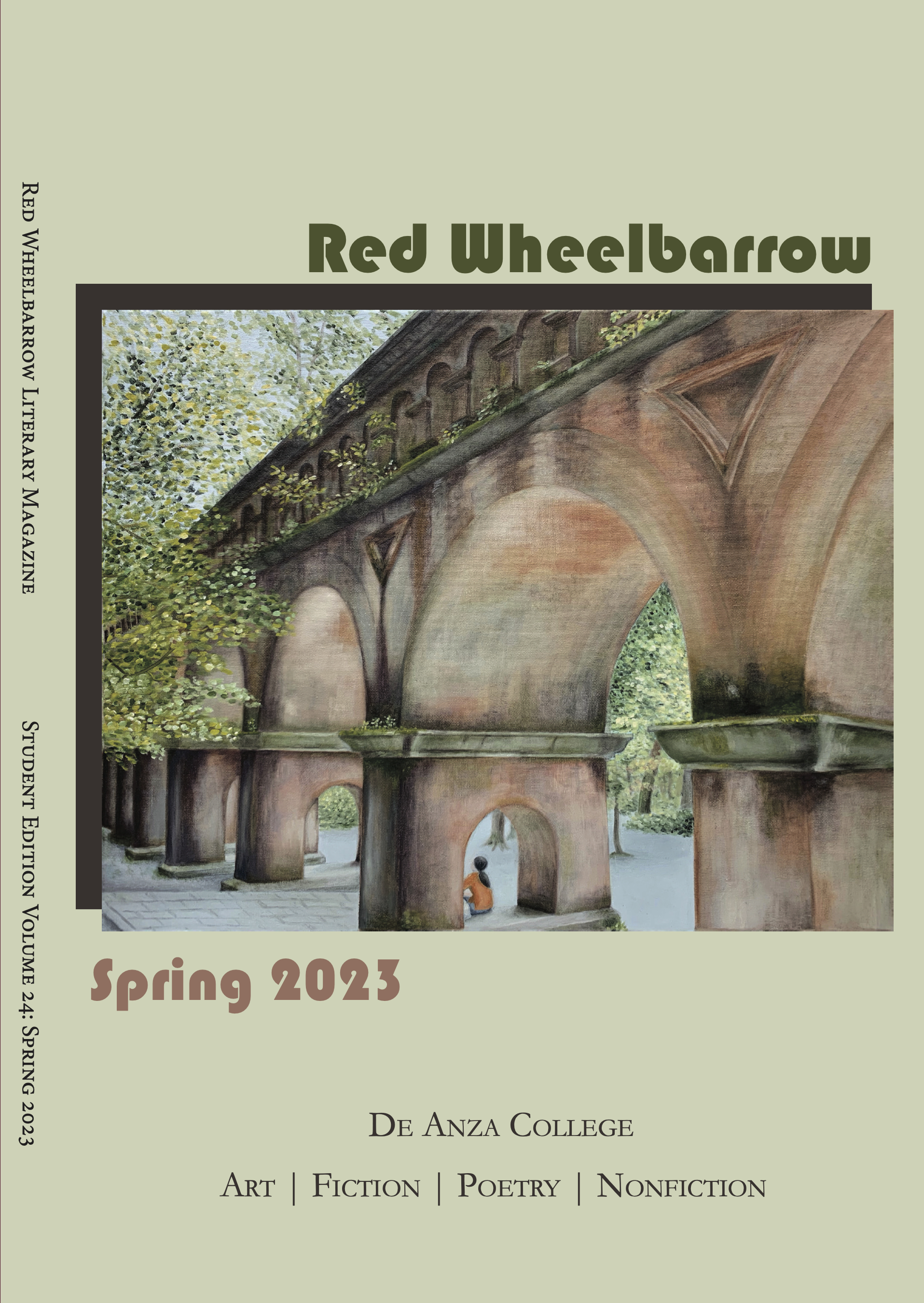 2023年红Wheelbarrrow学生版的封面和脊柱