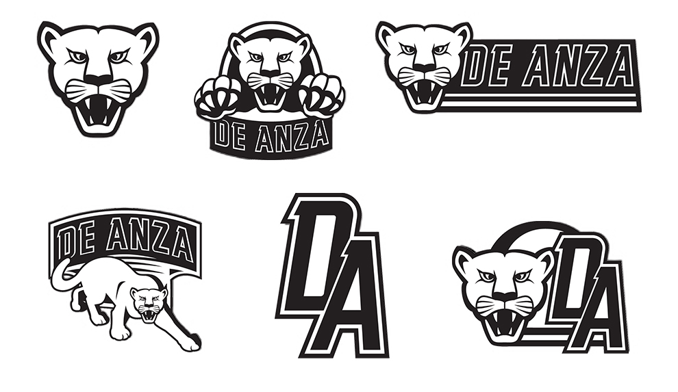 江南娱乐手机app下载De Anza logo黑色和白色